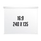 KAUBER White Label - 240x135 - Matt White Plus (16:9)